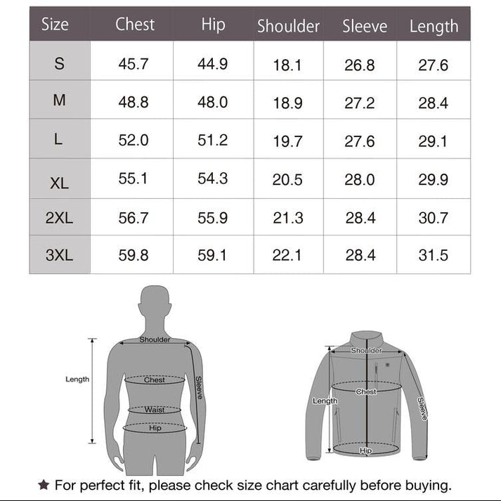 Avorlyn™ Men's Heated Fleece Jacket with Rechargeable Battery Pack